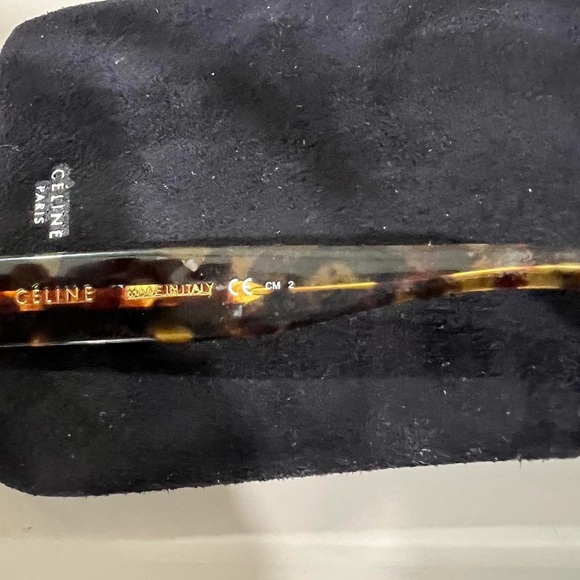 CELINE FLATTOP TWO TONE SHIELD SUNGLASSES - Picture 3 of 5